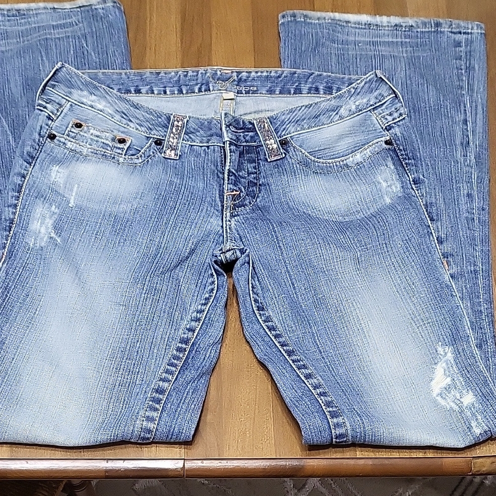 bebe Light Blue Boot Cut Jeans